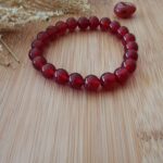 bracelet en cornaline